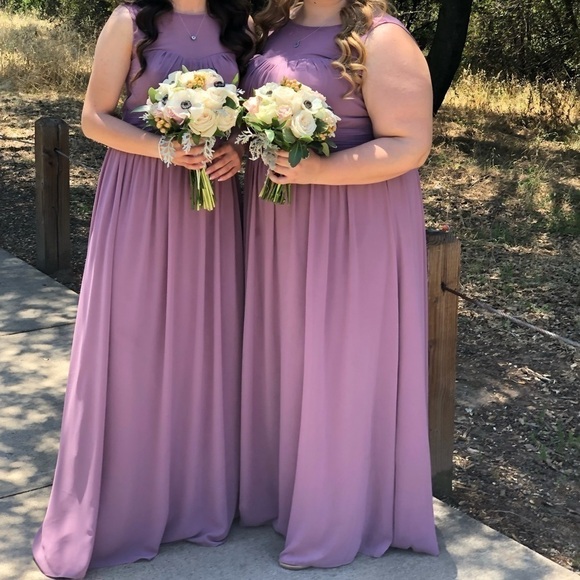 Bill Levkoff Sleeveless Maxi Dress Gown Bridesmaid - Picture 8 of 9